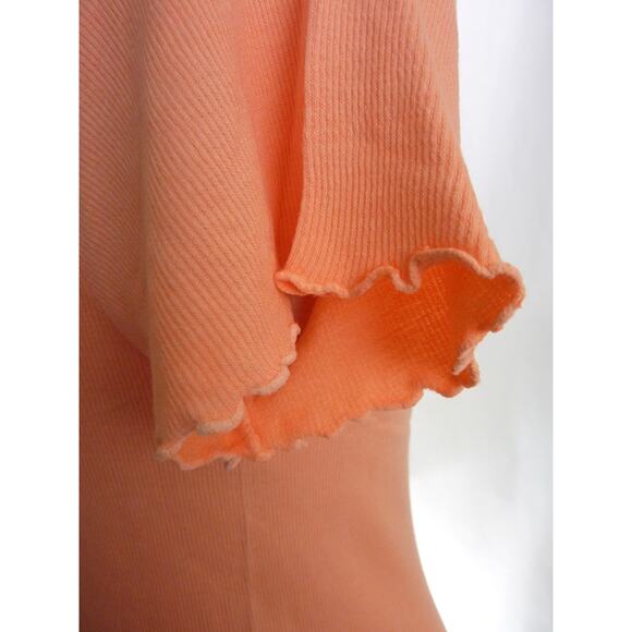 NWOT Free People Movement Madeline Baby Tee Peachy Orange Medium Large Shirt - Picture 5 of 7